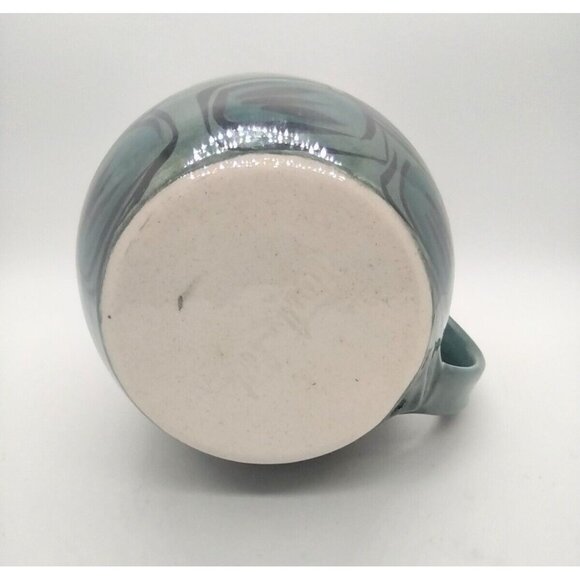 Martha Cook Studio Art Pottery Pitcher Handmade Turtle Shell Vintage Atlanta GA - Picture 6 of 7